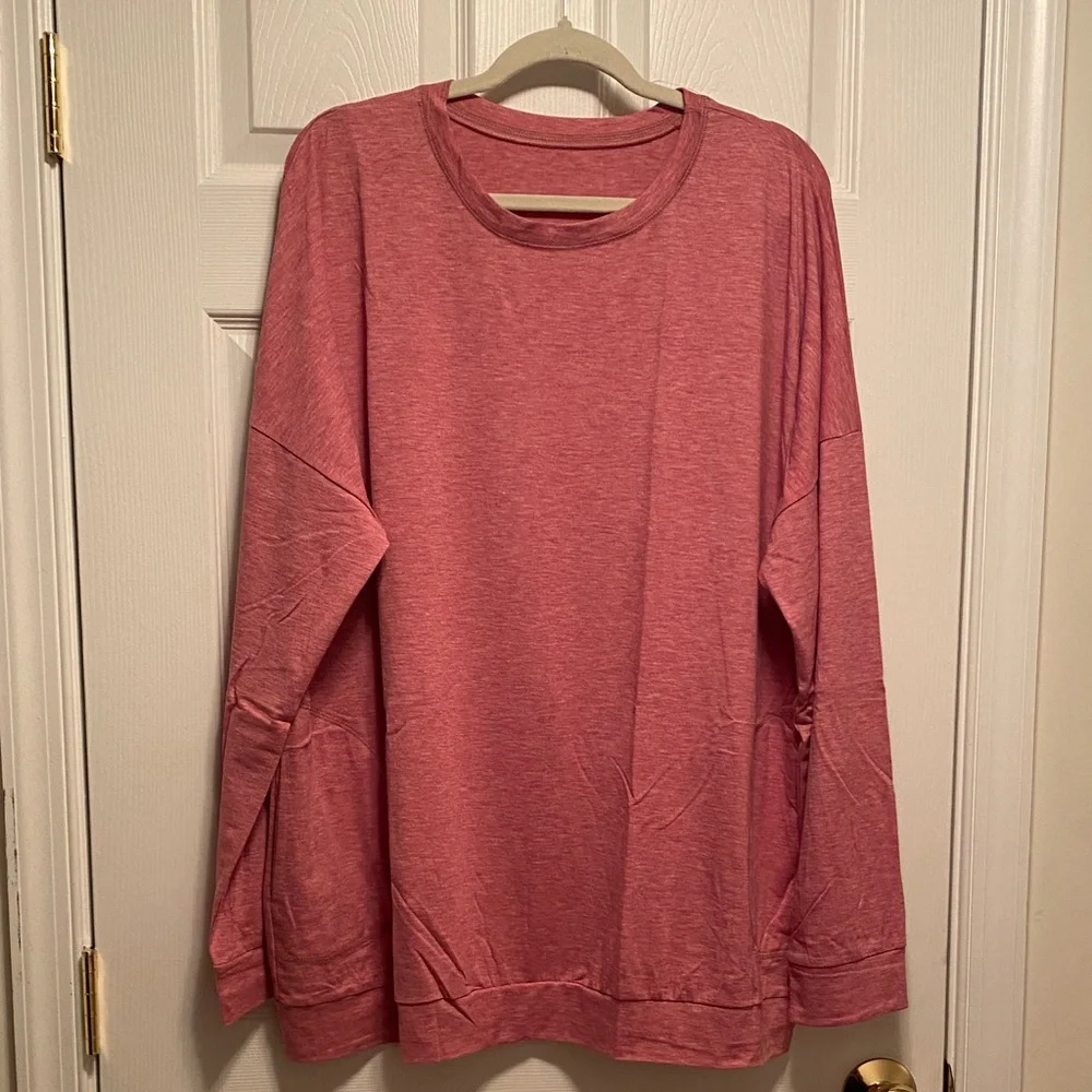 Magritta Oversized Red Tunic with Pockets…size 3XL - Picture 1 of 6